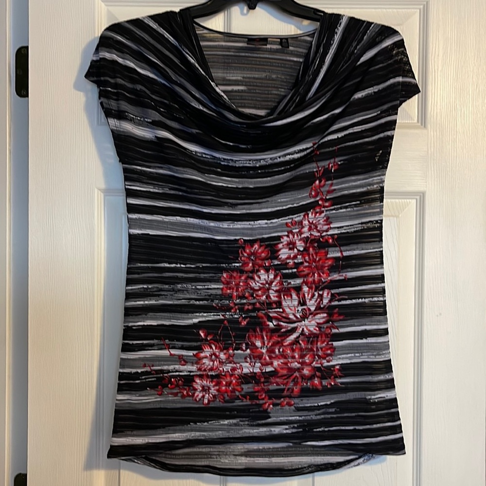 Women’s Sheer Cap Sleeve Shirt